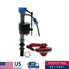 Fluidmaster Durable Toilet Fill Valve and 2 in Flapper Repair KitNo Tank Removal