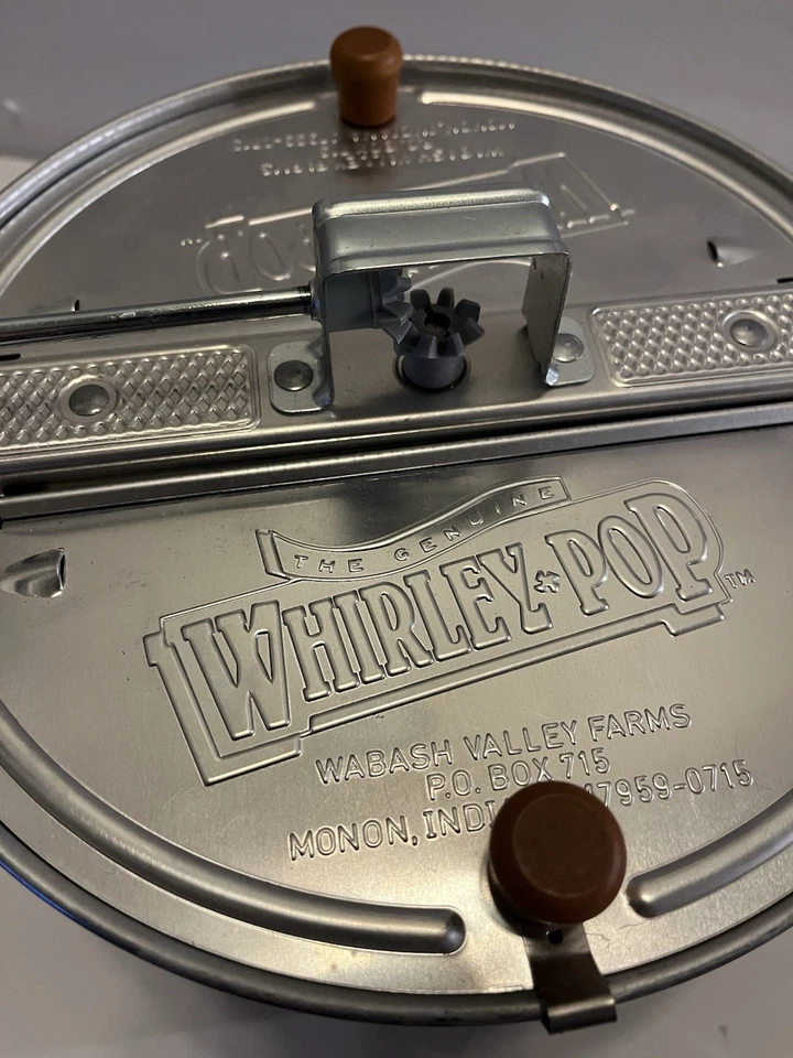 Manivela de mão de aço inoxidável The Genuine Whirley-Pop Pipoca Maker Popper - Imagem 3 de 4