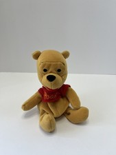 Disney Store Mini Bean Bag WINNIE The POOH Stuffed Animal Plush Cut Tag 