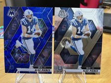 Alec Pierce 2025 Panini Mosaic #76: Blue Scope Prizm & Base Card - Colts