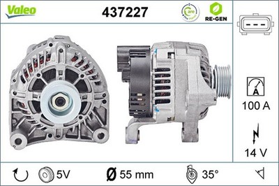 Lichtmaschine Generator Lima VALEO RE-GEN - AT 437227 +71.40  Pfand für ROVER 75