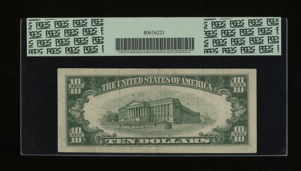 DBR 1934-D $10 St. Louis Fr. 2009-H PCGS 30 PPQ Serial H12286905B - Image 2 of 2