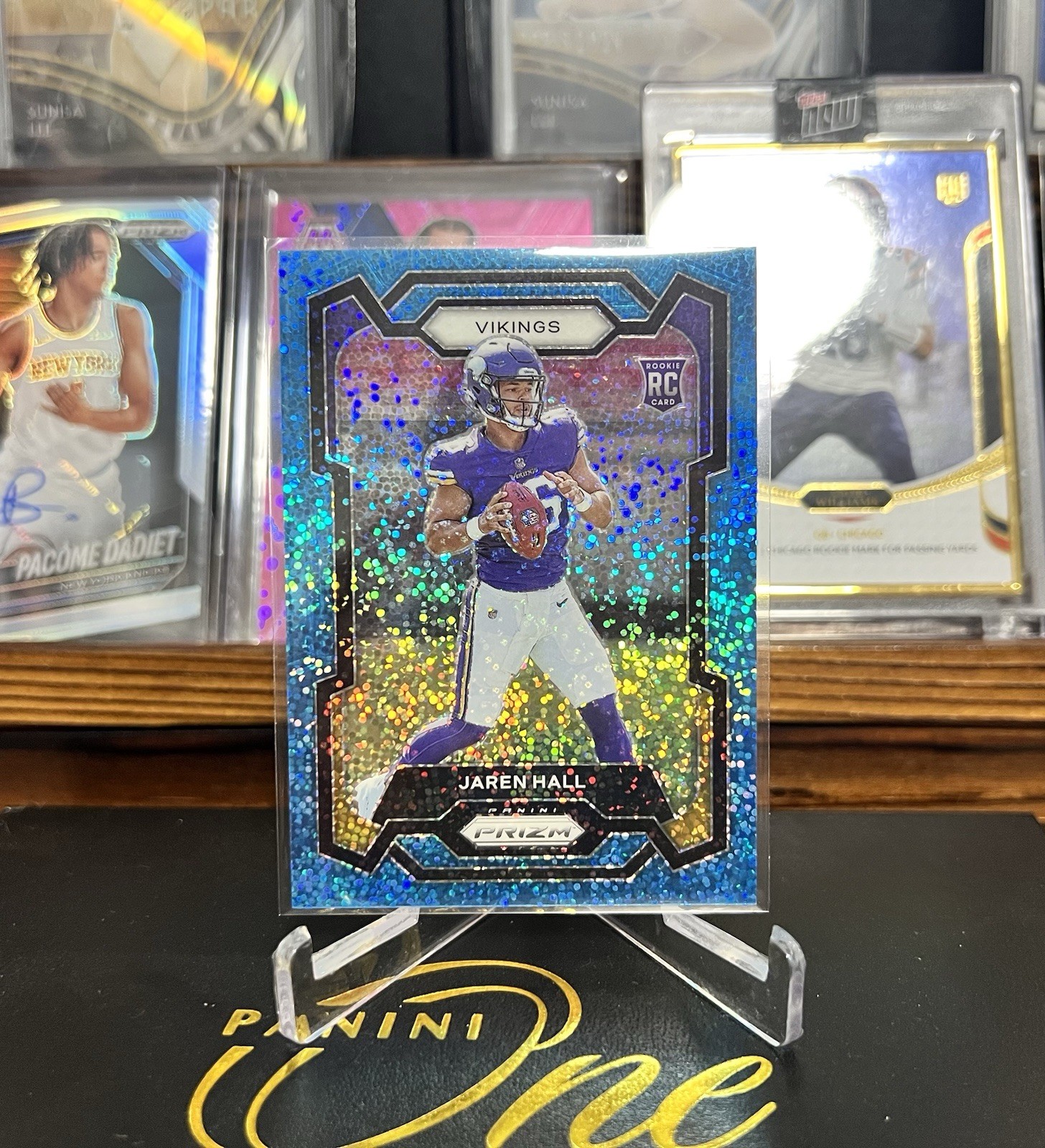 2023 Panini Prizm - Jaren Hall Blue Sparkle /96 Rookie Card #367 SP