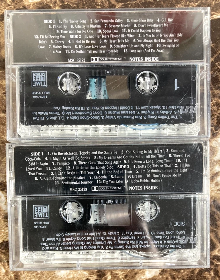 Lot of 6 Time Life Your Hit Parade Cassette Tapes SEALED 40s 50s Jazz Pop Swing Foto 3 de 4