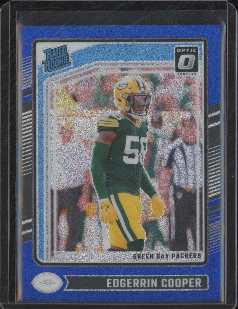 2024 Panini Donruss Optic EDGERRIN COOPER RC Rookie Blue Glitter Prizm #231 NC28