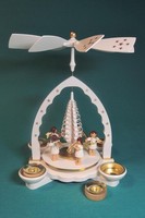 Pyramide Musizierende Engel Weiß FüR Teelicht Und Kerzen HöHe Ca. 27Cm NEU