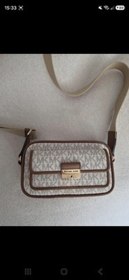 Michael Kors Bradshaw XS PKT Camer Xbody Umhängetasche Vanilla