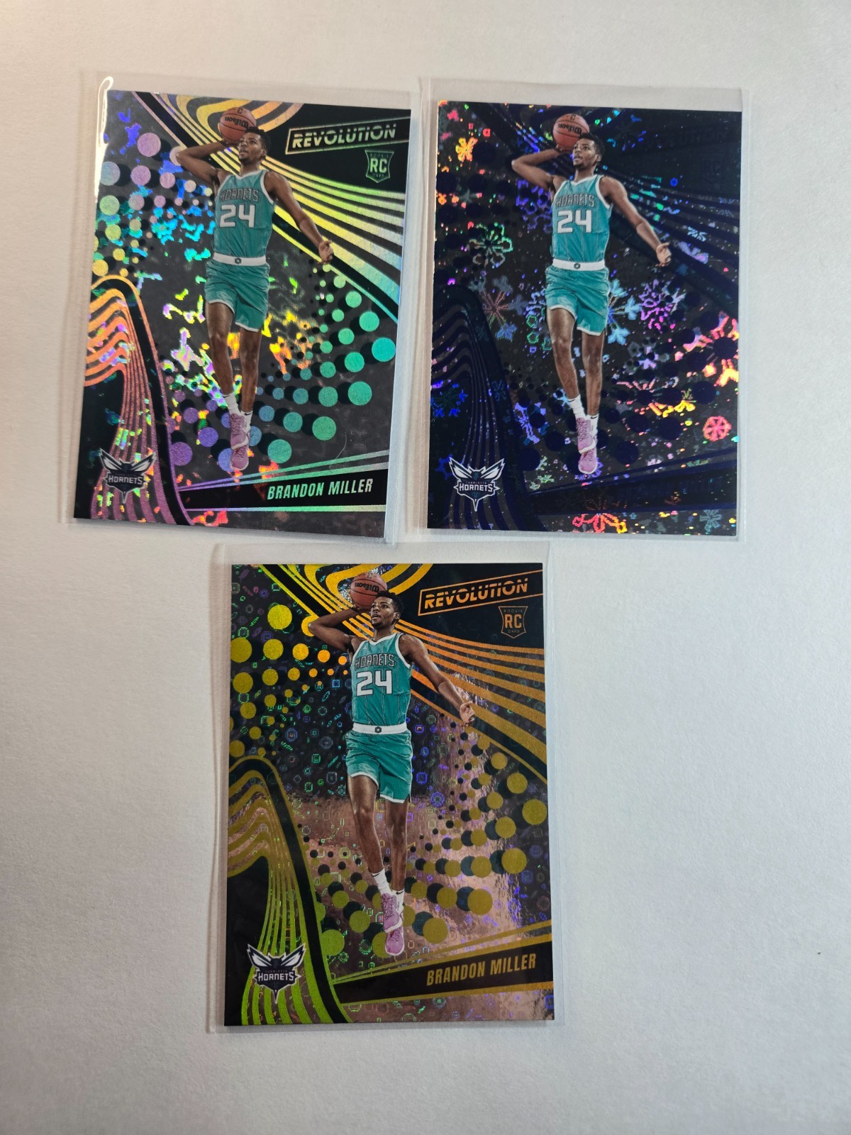 2023-24 Revolution Brandon Miller #106 3 Rookie Cards RC Winter Blizzard Avalanc