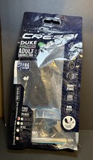NOS Cressi Duke Dive Mask and Bonete Dive Fins Aquamarine Fins L/XL Mask S/M SS