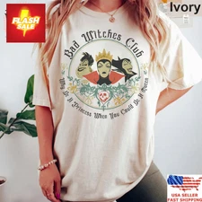 Vintage Bad Witches Club Shirt Villains Halloween Tee Limited Edition