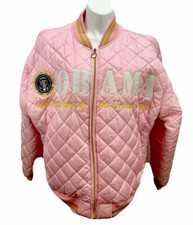 Barack Obama Jacket Coat Custom Made Presidential Pink Gold Women’s Sz 3xl Rare!