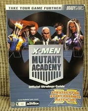 X-MEN MUTANT ACADEMY Official video game Strategy Guide PS1 Playstation 1 Book
