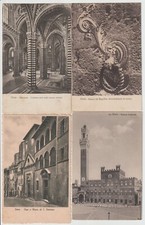 saldi!! - 4 ANTICHE CARTOLINE DI SIENA VIAGGIATE - FORMATO PICCOLO - BASSO COSTO