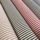 £9.99 100% Cotton cream base canvas classic Striped Ticking fabric 45" M757