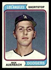 1974 Topps Rick Auerbach #289 - Los Angeles Dodgers