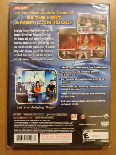 Karaoke Revolution Presents American Idol PS2 Sony PlayStation 2 NTSC U USA NEW - Picture 2 of 3