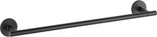 Trinsic 18" Matte Black Towel Bar - Stylish Bathroom Accessory