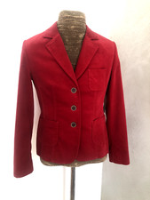 Betty Barclay New Red Velvet Jacket Blazer Size 12