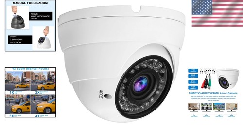 High-Resolution 1080P Outdoor Dome Camera with IR Night Vision - Metal Housing - Picture 2 of 10