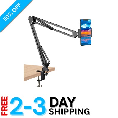 Ergonomic Phone Holder Clamp Mount   Protect Eyesight & Reduce Neck Strain