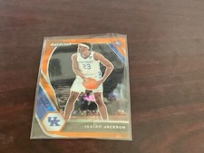 M23-4 2021 Panini Prizm DP Rookie Cracked Orange Ice Variation Isaiah Jackson
