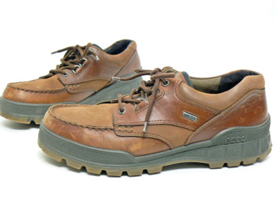 ECCO Track GTX Waterproof Moc Toe Bison Brown Leather Shoes Men's EU 45