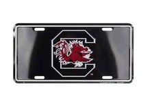 SOUTH CAROLINA CAR TRUCK TAG LICENSE PLATE UNIVERSITY BLACK GAMECOCKS METAL SIGN