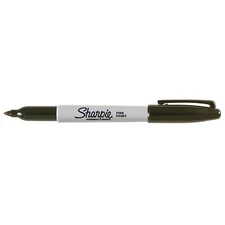 Sharpie Permanent Marker, Fine Point, Black Ink, 1-Count