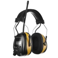 AM FM Radio Headphones with Digtal Display, 25dB NRR Ear Protection Ear Muffs...