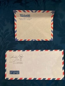 Vintage air mail envelopes incl 1 each from Colombia & Belgium