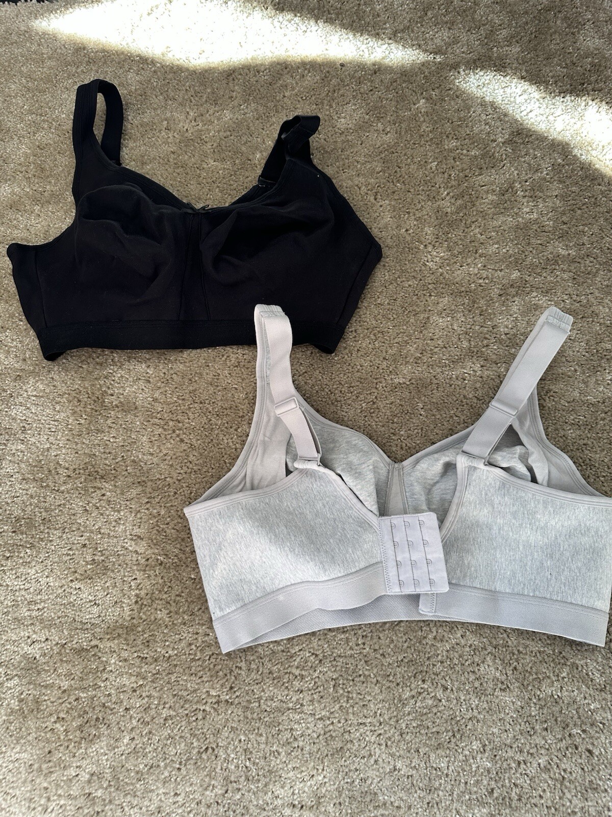 Fruit Of The Loom Bra 2 Pack 40DDD Black/Grey