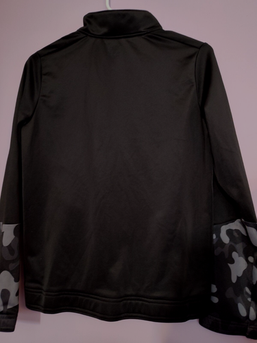 ATHLETIC WORKS BOYS SZ XL (14-16) BLACK CAMO ZIP UP ATHLETIC JACKET POCKETS - Picture 5 of 5