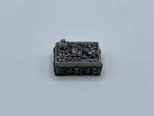 Vintage Torino 4 In One~Pewter Owl Brooch~Earrings~Necklace~Trinket Box~Signed~