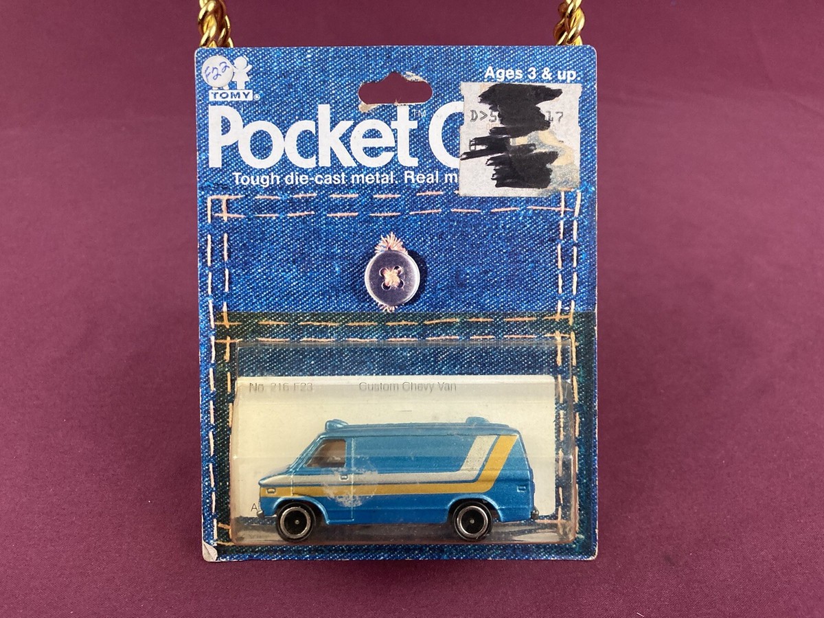 Tomica Tomy Pocket Cars Japan Custom Chevy Van Blue Diecast NIB | eBay