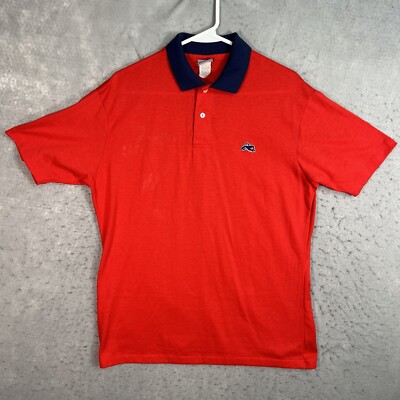 Vintage 90s The Garan Man Polo Shirt Adult Large Red Mens | eBay