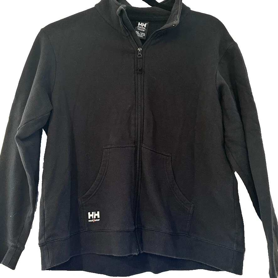 Helly Hansen Jacket Size 2XL Zip Up Fleece Hiking Outdoor Y2K Gray Vintage Farm