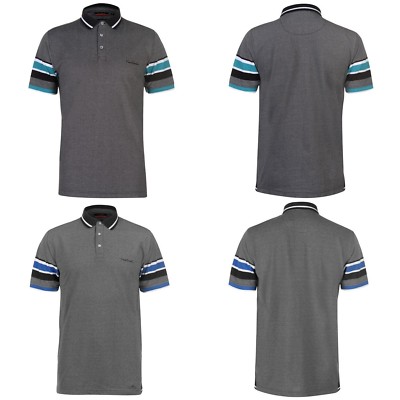 PIERRE CARDIN TIPPED HERREN POLO SHIRT BLAU/SCHWARZ HEMD MENS TOP S-M-L-XL-XXL