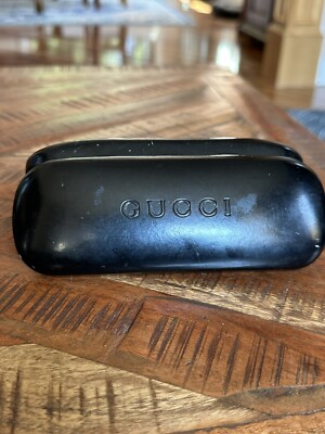 GUCCI Black Velvet Clamshell Sunglasses Case with Accessories Authenticity Card Gucci Authentic Designer Hard Velvet Clamshell Eyeglasses  main image 3