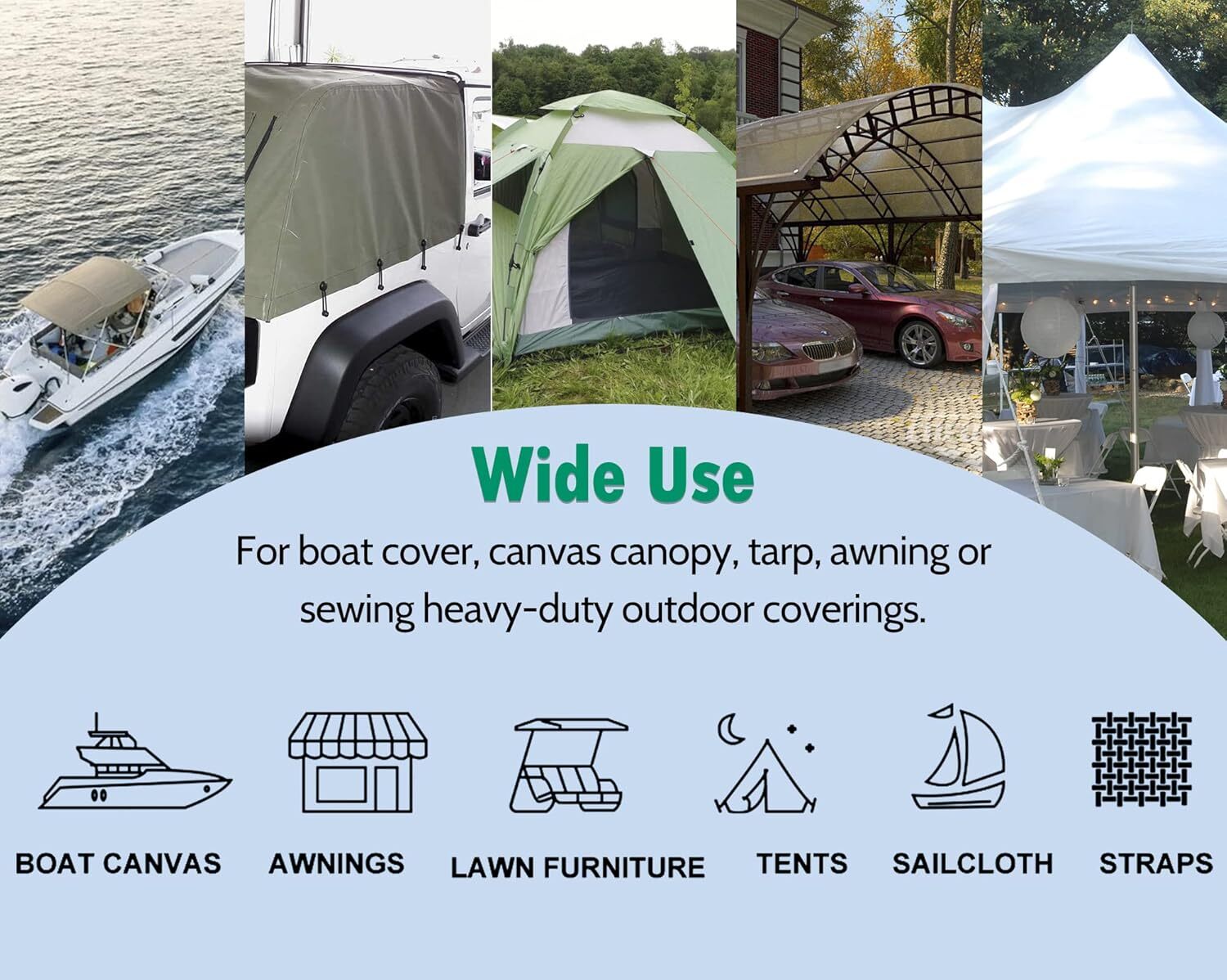 Heavy Duty Snap Fastener Tool - Boat Cover, Metal Snaps, Canvas, Sewing, Tarps