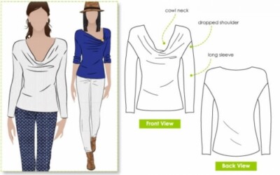 Style Arc Schnittmuster Cates Cousin Top Damen Größen 4-16