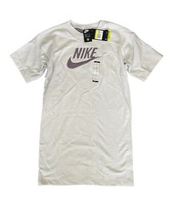 Nike Women s Sportswear NSW Shirt Dress Platinum Tint Size Small CU6401-094 New