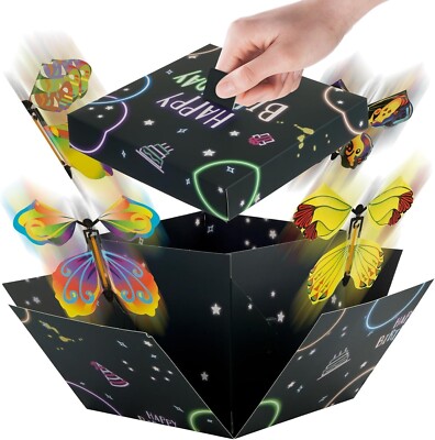 Überraschung Geschenkbox Mit Fliegende Schmetterlinge Explosion Box Pop up Überr
