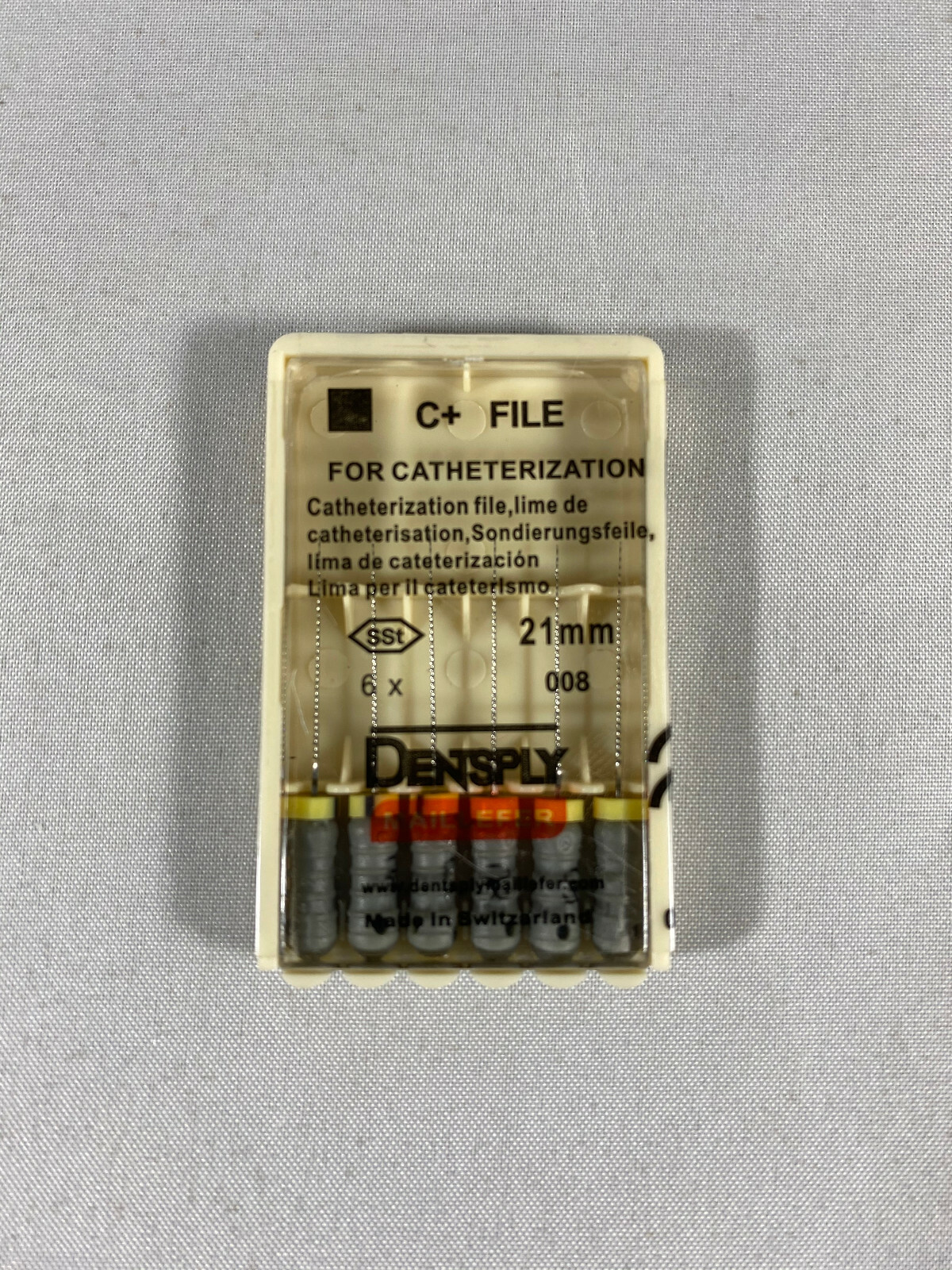 Limes Endodontiques Dentsply Maillefer C+ - Stériles, Acier - Taille 21mm #06 - Pack De 6