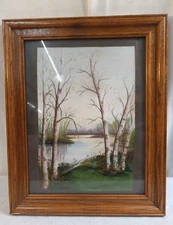 M. ELFRINO 10" x 13" Original LANDSCAPE Painting