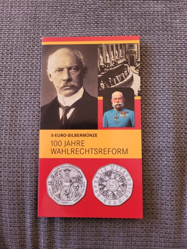 5 Euro Gedenkmünze, Österreich, Silber, 100 Jahre Wahlrechtsreform, 2007 - Bild 1 von 3