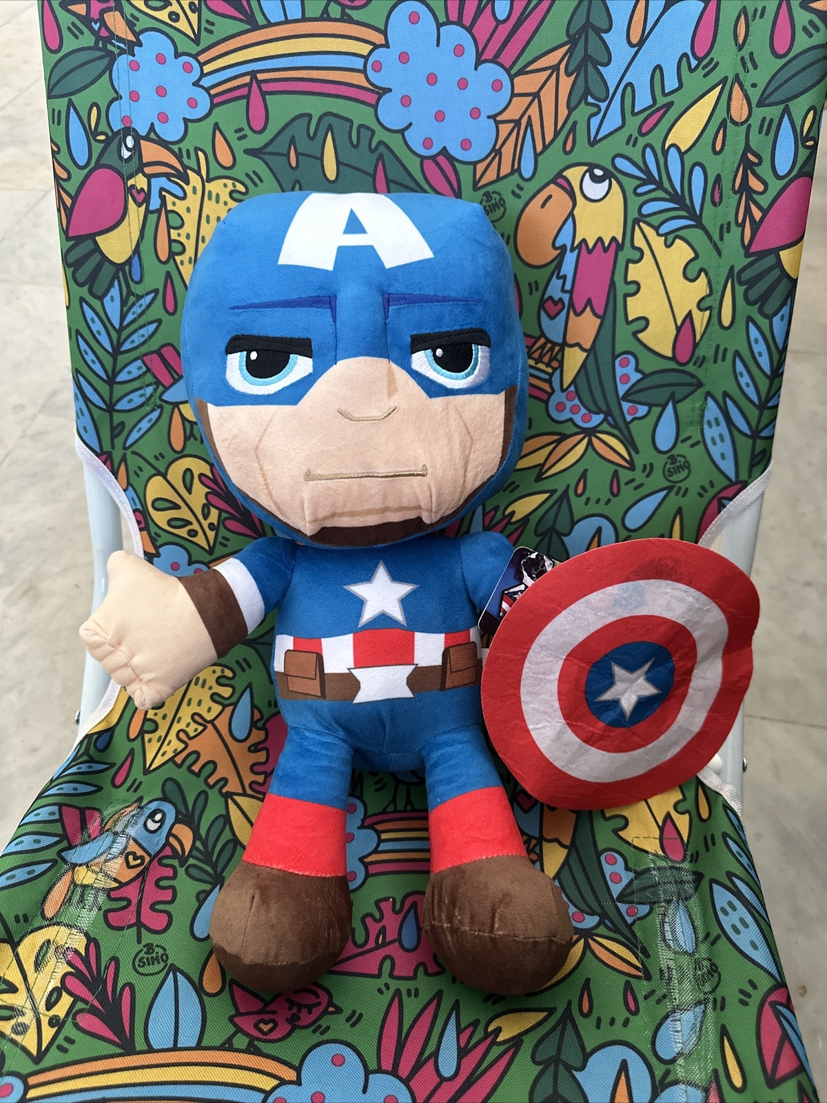 PELUCHE MARVEL AVENGERS 45 CM CAPITAN AMERICA idea regalo