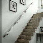 Rothley Staircase Handrail Kit Brushed Stainless Steel 3.6m Easyfit Bannister