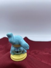 VINTAGE 1994 WILTON TUMBLING BLUE TEDDY BEAR 2 FIGURE CAKE TOPPER MA1341