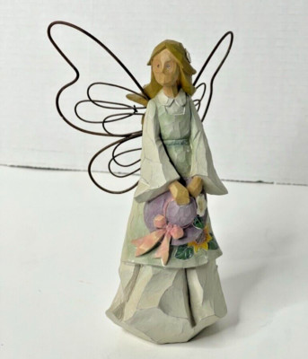Vintage Angel En Provence By Innovation 7 Inch Wire Wings Medium Figure READ