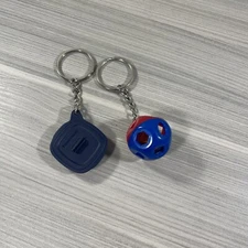 Tupperware Keychain Set of 2 Mini Shape-o-toy+ Micropro Grill Original Bags New!